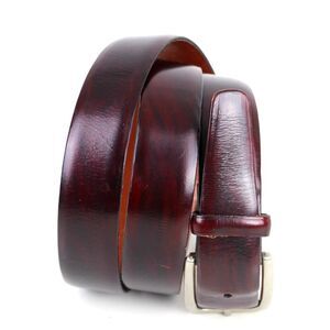 HandCrafted USA BROWN GENUINE LEATHER 1 1/8"Wd CASUAL DRESS MEN'S BELT 40 (R66
